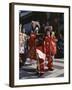 Geisha Parade, Geishas Dressed in Traditional Costume, Kimono, Kyoto, Honshu, Japan-null-Framed Photographic Print