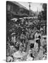 Geisha Procession, Yokohama Jubilee, Japan, 1909-null-Stretched Canvas