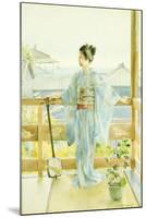 Geisha Standing on a Balcony, 1893-Anton Alois Stern-Mounted Giclee Print