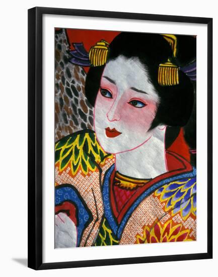 Geisha, Warrior Folk Art, Takamatsu, Shikoku, Japan-Dave Bartruff-Framed Premium Photographic Print