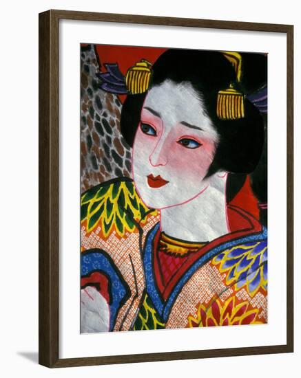 Geisha, Warrior Folk Art, Takamatsu, Shikoku, Japan-Dave Bartruff-Framed Premium Photographic Print