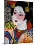 Geisha, Warrior Folk Art, Takamatsu, Shikoku, Japan-Dave Bartruff-Mounted Premium Photographic Print