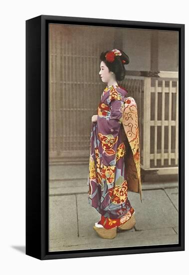 Geisha-null-Framed Stretched Canvas