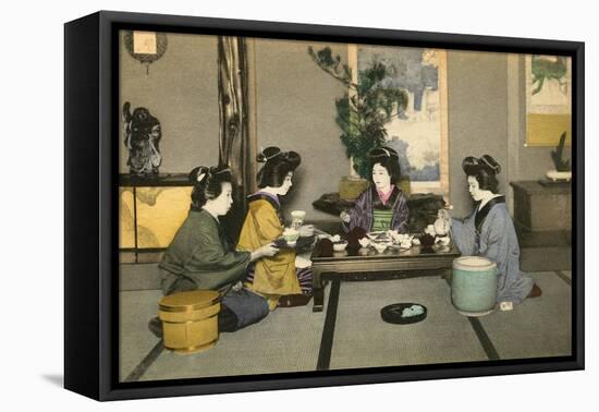 Geishas and Tea Ceremony-null-Framed Stretched Canvas