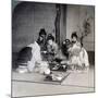 Geishas at Dinner, Tokyo, Japan, 1904-Underwood & Underwood-Mounted Photographic Print