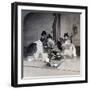 Geishas at Dinner, Tokyo, Japan, 1904-Underwood & Underwood-Framed Photographic Print