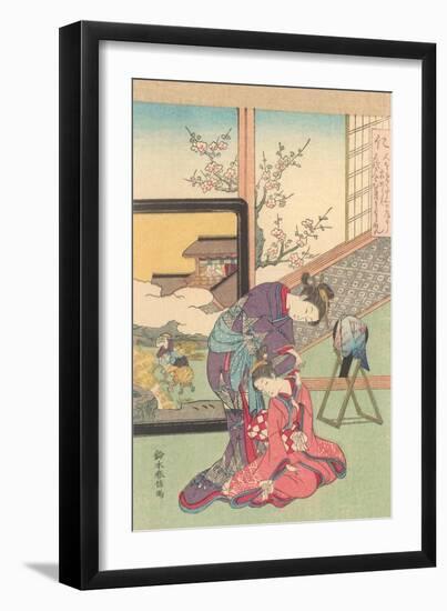 Geishas Dressing-null-Framed Art Print