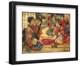 Geishas in an Interior, 1894-Edward Atkinson Hornel-Framed Giclee Print