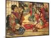 Geishas in an Interior, 1894-Edward Atkinson Hornel-Mounted Premium Giclee Print