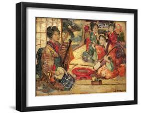 Geishas in an Interior, 1894-Edward Atkinson Hornel-Framed Giclee Print
