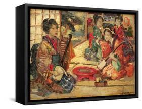 Geishas in an Interior, 1894-Edward Atkinson Hornel-Framed Stretched Canvas