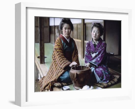 Geishas Kodamasan & Yobokichi-Waldemar Abegg-Framed Premium Giclee Print