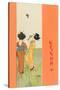 Geishas Playing Badminton-null-Stretched Canvas