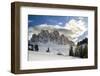 Geisler mountain range in the dolomites of the Villnoss Valley in South Tyrol, Alto Adige-Martin Zwick-Framed Photographic Print