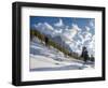 Geisler mountain range in the dolomites of the Villnoss Valley in South Tyrol, Alto Adige-Martin Zwick-Framed Photographic Print