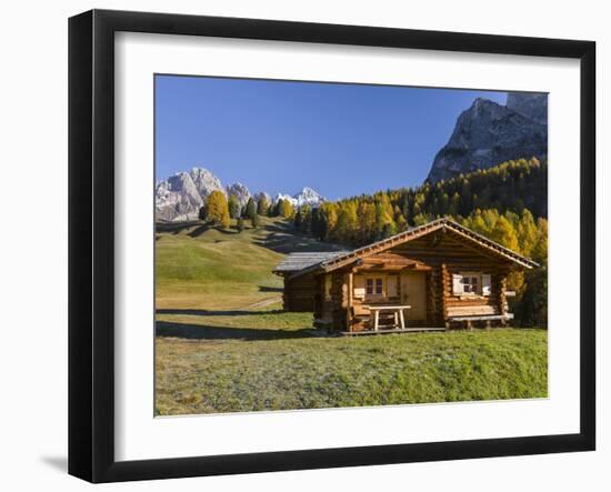 Geisler Mountain Range, Odle in the Dolomites, Groeden Valley, Val Gardena, South Tyrol, Alto Adige-Martin Zwick-Framed Premium Photographic Print