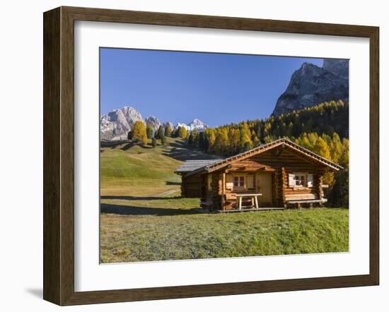 Geisler Mountain Range, Odle in the Dolomites, Groeden Valley, Val Gardena, South Tyrol, Alto Adige-Martin Zwick-Framed Photographic Print