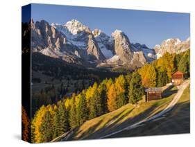 Geisler Mountain Range, Odle in the Dolomites, Groeden Valley, Val Gardena, South Tyrol, Alto Adige-Martin Zwick-Stretched Canvas