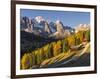 Geisler Mountain Range, Odle in the Dolomites, Groeden Valley, Val Gardena, South Tyrol, Alto Adige-Martin Zwick-Framed Photographic Print