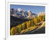 Geisler Mountain Range, Odle in the Dolomites, Groeden Valley, Val Gardena, South Tyrol, Alto Adige-Martin Zwick-Framed Photographic Print