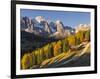 Geisler Mountain Range, Odle in the Dolomites, Groeden Valley, Val Gardena, South Tyrol, Alto Adige-Martin Zwick-Framed Photographic Print