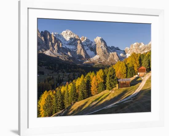 Geisler Mountain Range, Odle in the Dolomites, Groeden Valley, Val Gardena, South Tyrol, Alto Adige-Martin Zwick-Framed Photographic Print