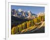 Geisler Mountain Range, Odle in the Dolomites, Groeden Valley, Val Gardena, South Tyrol, Alto Adige-Martin Zwick-Framed Photographic Print