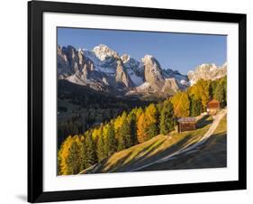 Geisler Mountain Range, Odle in the Dolomites, Groeden Valley, Val Gardena, South Tyrol, Alto Adige-Martin Zwick-Framed Photographic Print