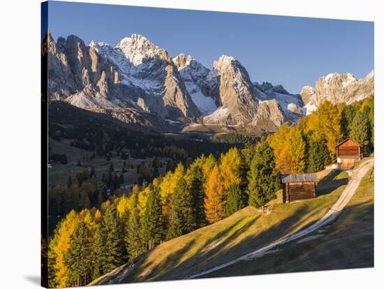 Geisler Mountain Range, Odle in the Dolomites, Groeden Valley, Val Gardena, South Tyrol, Alto Adige-Martin Zwick-Stretched Canvas