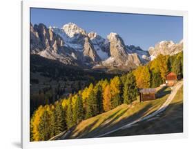 Geisler Mountain Range, Odle in the Dolomites, Groeden Valley, Val Gardena, South Tyrol, Alto Adige-Martin Zwick-Framed Photographic Print