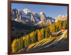 Geisler Mountain Range, Odle in the Dolomites, Groeden Valley, Val Gardena, South Tyrol, Alto Adige-Martin Zwick-Framed Photographic Print