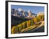 Geisler Mountain Range, Odle in the Dolomites, Groeden Valley, Val Gardena, South Tyrol, Alto Adige-Martin Zwick-Framed Photographic Print