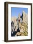 Geisler mountains, nature park Puez-Geisler. Val Gardena, South Tyrol, Alto Adige. Italy-Martin Zwick-Framed Photographic Print