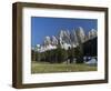 Geisler Mountains Valley Villnoess, Spring-Crocus, Dolomites, South Tyrol, Italy-Martin Zwick-Framed Photographic Print