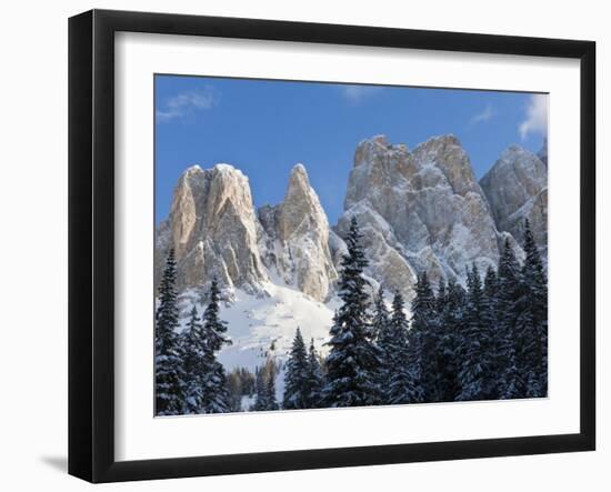 Geisler Spitzen, Val Di Funes, Italian Dolomites Mountains, Trentino-Alto Adige, Italy-Gavin Hellier-Framed Photographic Print