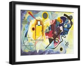 Gelb - rot - blau-Wassily Kandinsky-Framed Art Print