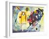 Gelb - rot - blau-Wassily Kandinsky-Framed Art Print