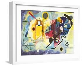 Gelb - rot - blau-Wassily Kandinsky-Framed Art Print