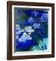 Gelbe Seerosen Und Agapanthes-Claude Monet-Framed Art Print