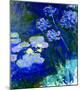 Gelbe Seerosen Und Agapanthes-Claude Monet-Mounted Art Print