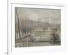 Gelée blanche, matin, dit aussi Effet de neige à Eragny-Camille Pissarro-Framed Giclee Print