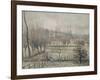 Gelée blanche, matin, dit aussi Effet de neige à Eragny-Camille Pissarro-Framed Giclee Print