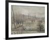 Gelée blanche, matin, dit aussi Effet de neige à Eragny-Camille Pissarro-Framed Giclee Print