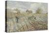 Gelée blanche-Camille Pissarro-Stretched Canvas
