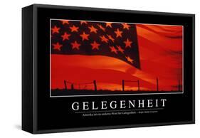 Gelegenheit: Motivationsposter Mit Inspirierendem Zitat-null-Framed Stretched Canvas