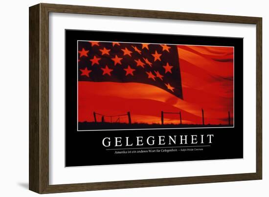 Gelegenheit: Motivationsposter Mit Inspirierendem Zitat-null-Framed Photographic Print