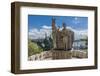 Gellert Hill), the Statue of Saint Stephen near the Entrance of Sziklatemplom (Church by the Rock),-Massimo Borchi-Framed Photographic Print