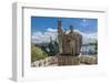 Gellert Hill), the Statue of Saint Stephen near the Entrance of Sziklatemplom (Church by the Rock),-Massimo Borchi-Framed Photographic Print