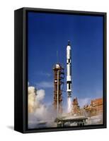 Gemini 12 Astronauts Lift Off Aboard a Titan Launch Vehicle-Stocktrek Images-Framed Stretched Canvas