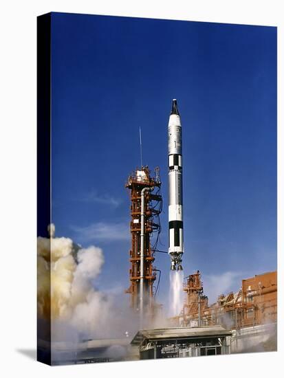 Gemini 12 Astronauts Lift Off Aboard a Titan Launch Vehicle-Stocktrek Images-Stretched Canvas
